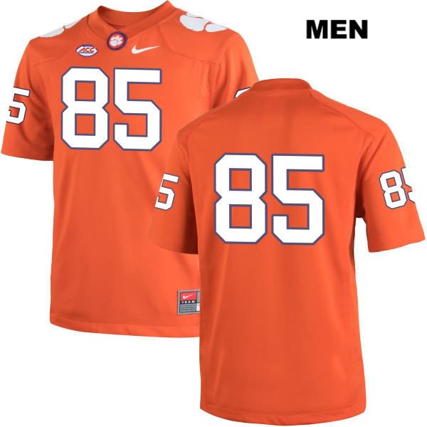 Men's Clemson Tigers #85 Max May Stitched Orange Authentic Nike No Name NCAA College Football Jersey IOE6746PP